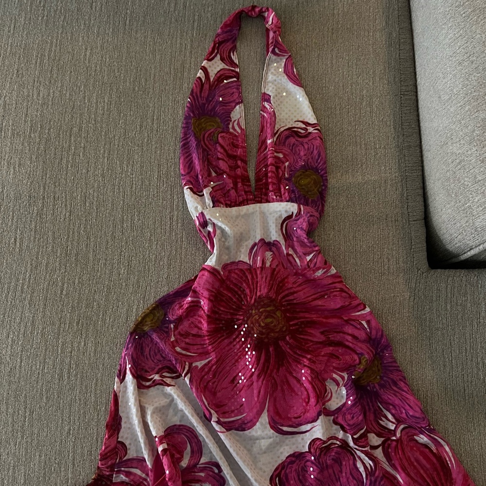 RARE Y2K 90s Sparkle Fairy Halter Dress